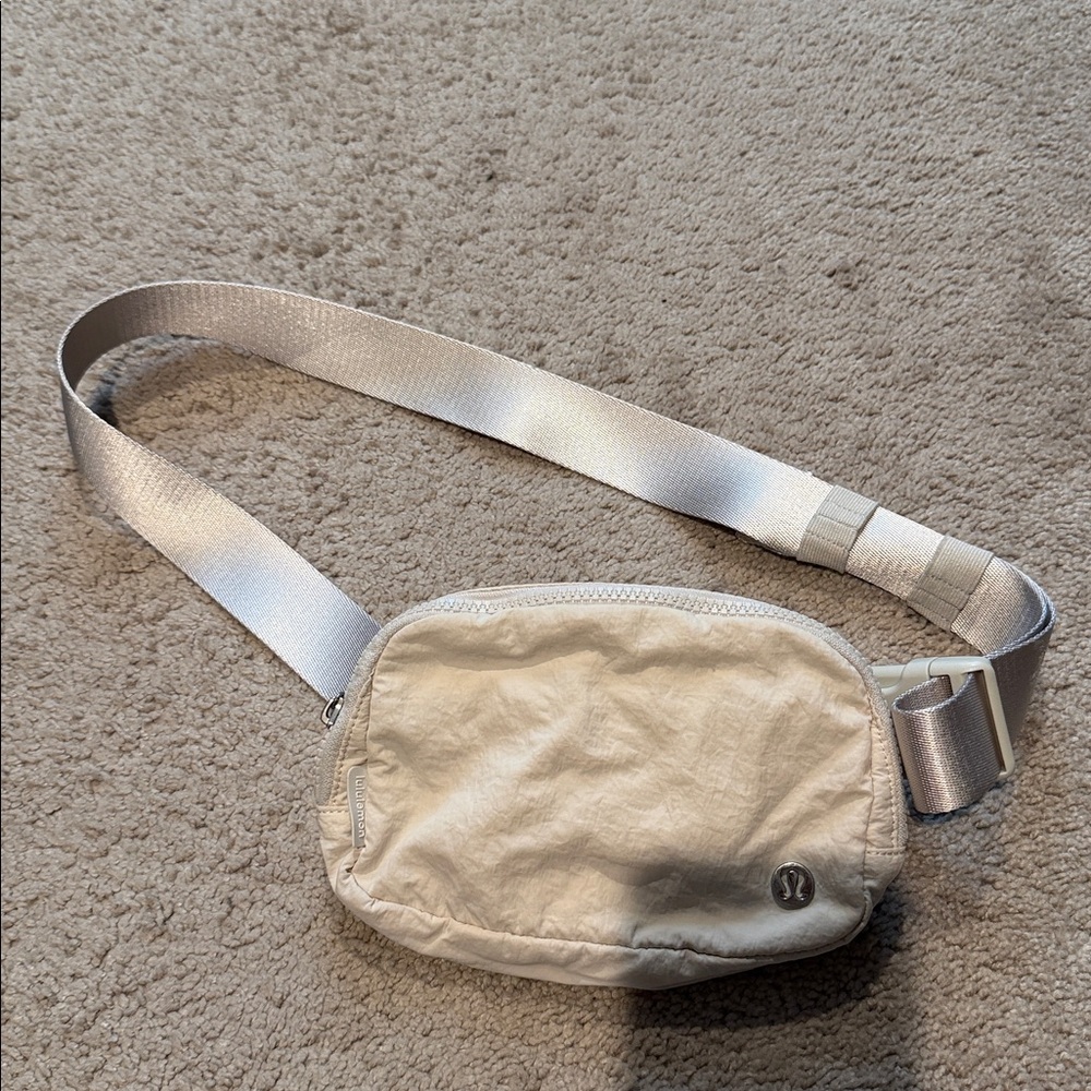 Lululemon Cream Belt Bag